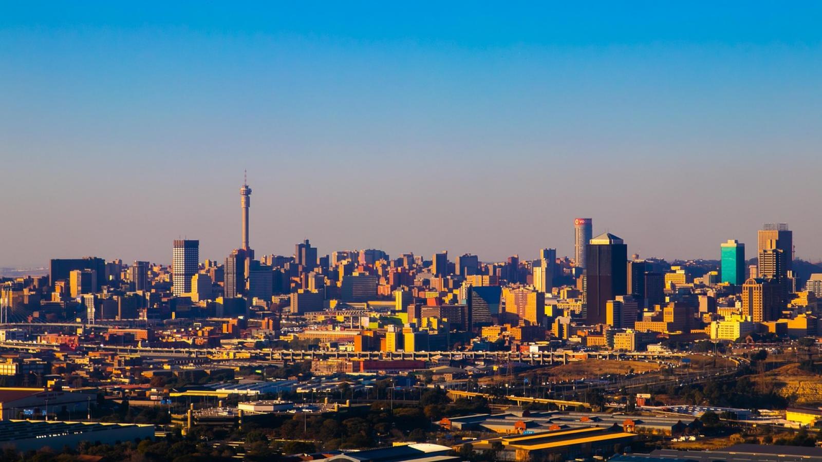 Pemandangan udara Johannesburg