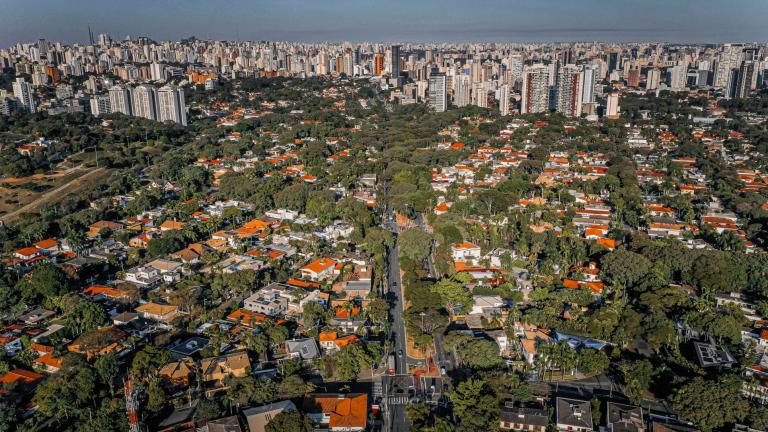 Green, forested city in Brazil