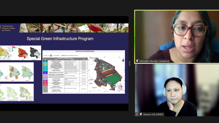 tangkapan layar dari webinar urbanshift