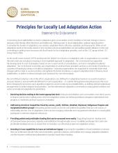 locally led adaptation principles