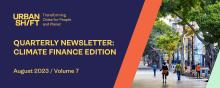 Header untuk UrbanShift Newsletter 7: Edisi Pendanaan Iklim