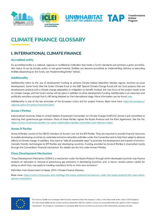 glosarium keuangan iklim